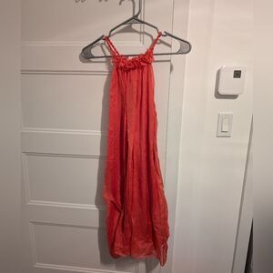 Zara/Silk Coral Dress Sz XS